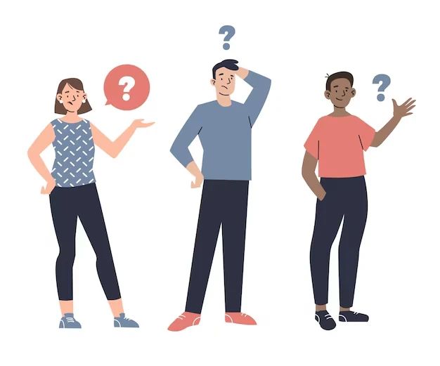 questions person illustrations